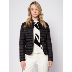 Kurtka puchowa Trussardi Jeans 56S00418. Różowe kurtki damskie Trussardi Jeans, s, bez wzorów, z jeansu, bez kaptura. W wyprzedaży za 569,00 zł.