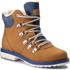 Buty zimowe chłopięce: Trapery MIDO – 468 Żółto-Niebieski