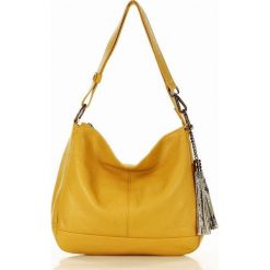 Olivia MARCO MAZZINI Torebka skórzana extra bag organized made in Italy - żółty. Żółte torebki damskie sportowe MAZZINI, w paski, ze skóry, sportowe, bez dodatków. Za 279,00 zł.
