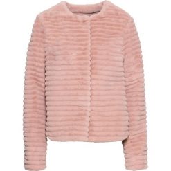 Kurtka ze sztucznego futerka bonprix stary jasnoróż. Różowe kurtki damskie bonprix, bez wzorów, retro, bez kaptura. Za 179,99 zł.