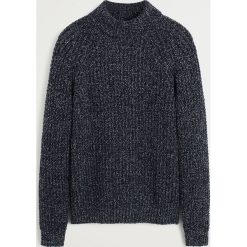 Mango Man - Sweter Harward. Niebieskie swetry męskie s, z bawełny, z golfem. W wyprzedaży za 99,90 zł.