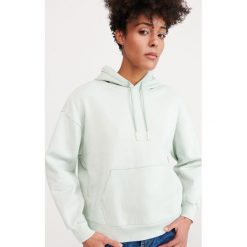 Bluza z bawełny organicznej - Zielony. Zielone bluzy damskie Reserved, s, bez wzorów, z bawełny, bez rękawów, bez kaptura. Za 89,99 zł.