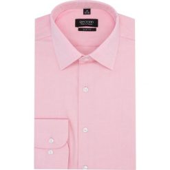Koszula versone 1859 długi rękaw slim fit róż. Różowe koszule męskie Recman, m, bez wzorów, bez kołnierzyka, z długim rękawem. Za 149,00 zł.
