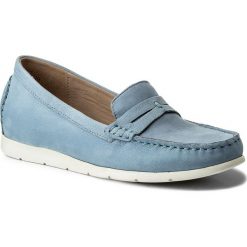 Mokasyny CAPRICE - 9-24251-20 Blue Nubuc 817. Niebieskie mokasyny damskie Caprice, z materiału. W wyprzedaży za 159,00 zł.