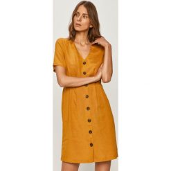 Only - Sukienka. Zielone sukienki damskie ONLY, na co dzień, s, bez wzorów, z bawełny, casualowe, bez kołnierzyka, z krótkim rękawem, krótkie, mini, proste. W wyprzedaży za 114,90 zł.
