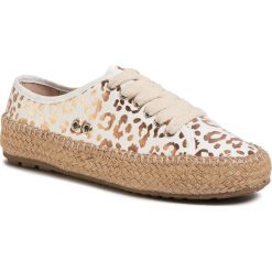 Espadryle EMU AUSTRALIA - Agonis W11411 White Leopard. Białe espadryle damskie EMU Australia, bez wzorów, z tworzywa sztucznego, bez obcasa, na płaskiej podeszwie, bez zapięcia. Za 299,00 zł.