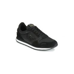 Buty Emporio Armani X4X215-XL198. Czarne trampki męskie marki Emporio Armani, bez wzorów, bez zapięcia. Za 709,00 zł.