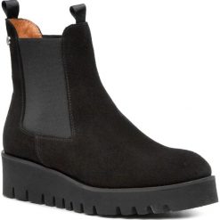 Sztyblety SOLO FEMME - 38801-12-G70/000-13-00 Czarny. Czarne kozaki damskie Solo Femme, ze skóry, bez obcasa, bez zapięcia. Za 399,00 zł.