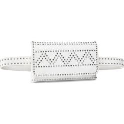 Saszetka nerka DEEZEE - 1W2-046-AW20 White. Białe nerki damskie DeeZee, bez wzorów, ze skóry ekologicznej, młodzieżowe, bez dodatków. Za 69,99 zł.