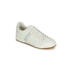 Buty Fred Perry B7222 MESH LEATHER. Białe trampki męskie Fred Perry, bez wzorów, z meshu, bez zapięcia. Za 363,30 zł.