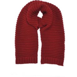 SZALIK DAMSKI. Czerwone kominy damskie Top Secret, z dzianiny. W wyprzedaży za 29,99 zł.