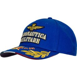 Czapka AERONAUTICA MILITARE. Białe czapki męskie Aeronautica Militare, bez wzorów, z bawełny. Za 230,00 zł.