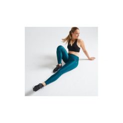 Legginsy fitness kardio 120 damskie. Niebieskie legginsy sportowe damskie DOMYOS, xl, z elastanu, na fitness i siłownię. Za 64,99 zł.