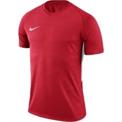 Koszulka chłopięca Y Nk Dry Tiempo Prem Jsy Ss czerwona r. XL (894111 657). Czerwone t-shirty chłopięce Nike, bez wzorów, bez rękawów. Za 67,87 zł.