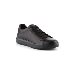 Buty Geox Buty lifestylowe U Deiven B - Smo.Lea U845WB-00043-C9999. Czarne trampki męskie Geox, bez wzorów, bez zapięcia. Za 479,00 zł.