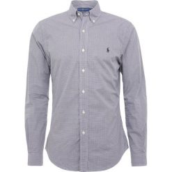 Polo Ralph Lauren NATURAL SLIM FIT Koszula black/white. Czarne koszule męskie slim Polo Ralph Lauren, xxl, bez wzorów, z bawełny, polo, bez rękawów. Za 419,00 zł.
