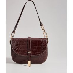 Torebka typu saddle bag - Brązowy. Pomarańczowe torebki klasyczne damskie Mohito, bez wzorów, bez dodatków. Za 119,99 zł.