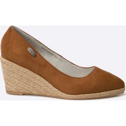 Big Star - Espadryle. Szare espadryle damskie marki BIG STAR, ze skóry, na obcasie. W wyprzedaży za 89,90 zł.