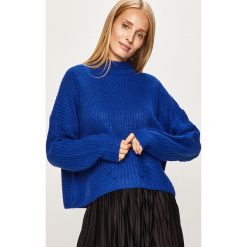 Only - Sweter. Niebieskie swetry damskie ONLY, s, bez wzorów, z dzianiny, bez rękawów, bez kaptura. W wyprzedaży za 99,90 zł.