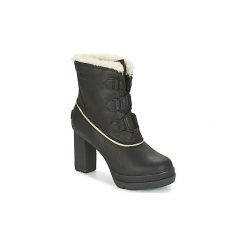 Botki Sorel Dacie Lace. Czarne botki damskie marki Sorel, bez obcasa, bez zapięcia. Za 879,20 zł.