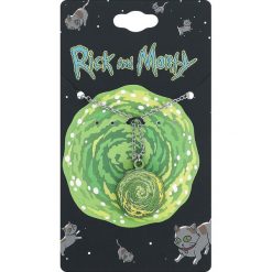 Rick And Morty Portal Naszyjnik zielony. Zielone naszyjniki damskie marki Rick And Morty, metalowe. Za 62,90 zł.