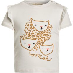 Soft Gallery BABY SIF Tshirt z nadrukiem gardenia. Białe t-shirty damskie marki Soft Gallery, z nadrukiem, z elastanu. Za 159,00 zł.