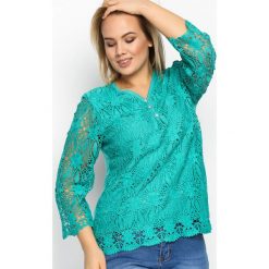 Bluzki damskie: Zielona Bluzka Straight Low