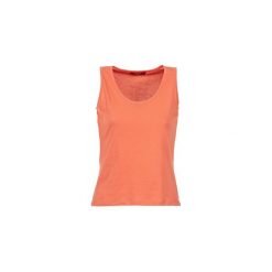 Topy na ramiączkach / T-shirty bez rękawów BOTD EDEBALA. Pomarańczowe bluzki damskie marki BOTD, s, bez wzorów, bez kołnierzyka, bez rękawów. Za 39,00 zł.