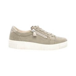 Gabor Zamszowe obuwie sportowe jasne khaki female zielony 36. Zielone buty sportowe damskie Gabor, ze skóry. Za 459,00 zł.