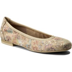 Baleriny damskie lakierowane: Baleriny CAPRICE - 9-22100-20 Beige Flow Mul 490