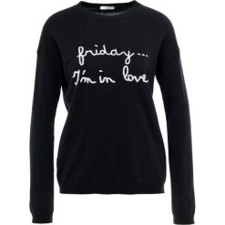 IBlues ELICA Sweter black. Czarne bluzy damskie marki iBlues, m, bez wzorów, z wiskozy, bez rękawów, bez kaptura. Za 789,00 zł.