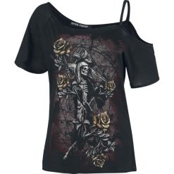 Alchemy England Reaper Cross Koszulka damska czarny. Czarne koszulki damskie marki Alchemy England, xl, z nadrukiem, bez kołnierzyka, bez rękawów. Za 144,90 zł.