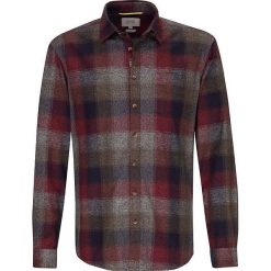 Koszula "Dan" - Regular fit - w kolorze czerwono-granatowo-oliwkowym. Czerwone koszule męskie Camel Active, s, w kratkę, z bawełny, z klasycznym kołnierzykiem, bez rękawów. W wyprzedaży za 131,95 zł.
