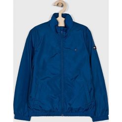 Tommy Hilfiger - Kurtka dziecięca 128-176 cm. Niebieskie kurtki chłopięce TOMMY HILFIGER, bez wzorów, z poliesteru, krótkie, bez kaptura. Za 339,90 zł.