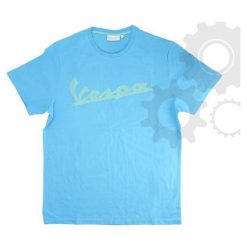 Tshirt męski Vespa błękitny rozmiar L. Niebieskie t-shirty męskie Vespa, m, bez wzorów, bez kołnierzyka. Za 151,40 zł.