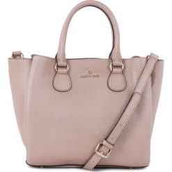 Torebki klasyczne damskie: Skórzana torebka w kolorze różowo-złotym – 41 x 30 x 13 cm