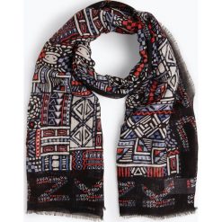 Marc Cain Sports - Szalik damski z domieszką lnu i jedwabiu, niebieski. Niebieskie szaliki damskie marki Marc Cain Sports, z aplikacjami, z materiału, eleganckie. Za 569,95 zł.