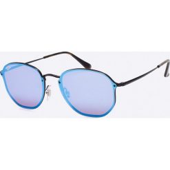 Ray-Ban - Okulary Blaze. Niebieskie okulary przeciwsłoneczne damskie Ray-Ban, okrągłe. W wyprzedaży za 599,90 zł.