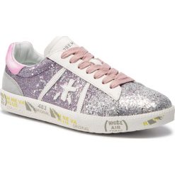 Sneakersy PREMIATA - Andy-D 3910 Srebrny. Szare półbuty damskie Premiata, ze skóry. W wyprzedaży za 429,00 zł.