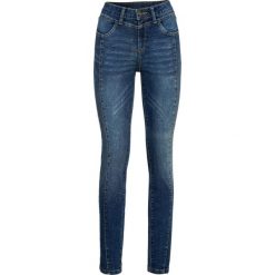 Dżinsy SKINNY bonprix niebieski "stone”. Niebieskie jeansy damskie bonprix, z jeansu. Za 109,99 zł.