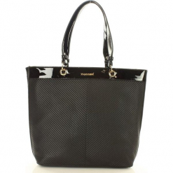 MONNARI Klasyczna torebka shopper bag czarny. Czarne shopper bag damskie Monnari, ze skóry. Za 159,00 zł.