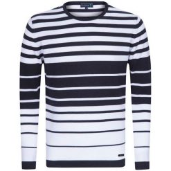 Sir Raymond Tailor Sweter Męski Clipped M Ciemny Niebieski. Niebieskie swetry męskie Sir Raymond Tailor, m, bez wzorów, bez kołnierzyka, bez kaptura. Za 149,00 zł.