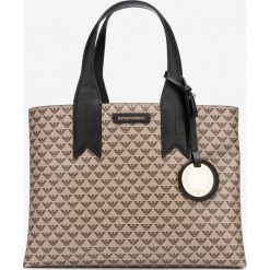 Emporio Armani Torebka Brązowy. Pomarańczowe torebki klasyczne damskie Emporio Armani, w paski, z poliesteru, bez dodatków. Za 1098,95 zł.