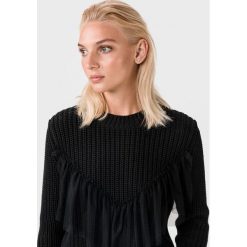 Replay Sweter Czarny. Czarne bluzy damskie Replay, m, bez wzorów, z bawełny, bez rękawów, bez kaptura. Za 516,95 zł.