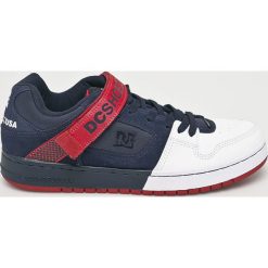 DC - Buty. Niebieskie buty sportowe męskie marki DC, z gumy, na sznurówki. W wyprzedaży za 319,90 zł.