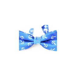 Mucha Anchor Style. Niebieskie muszki męskie Edyta kleist, na imprezę, w paski, z tkaniny, eleganckie. Za 99,00 zł.