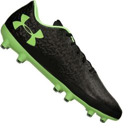 Buty piłkarskie Under Armour Magnetico Pro Fg M 3000111-002. Czarne buty sportowe męskie Under Armour, ze skóry, na zamek, do piłki nożnej. W wyprzedaży za 569,00 zł.