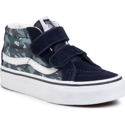 Sneakersy VANS - Sk8-Mid Reissue VN0A38HHWKY1 (Animal Camo) Prsnnghttrwt. Niebieskie półbuty dziewczęce Vans, na rzepy. W wyprzedaży za 189,00 zł.