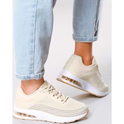 Złote Buty Sportowe Soft Day. Żółte buty sportowe damskie Born2be, bez wzorów, sportowe. Za 99,99 zł.