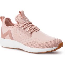 Sneakersy EA7 EMPORIO ARMANI - X8X030 XK053 00843 Evening Sand. Różowe półbuty damskie EA7 Emporio Armani, ze skóry ekologicznej. W wyprzedaży za 479,00 zł.
